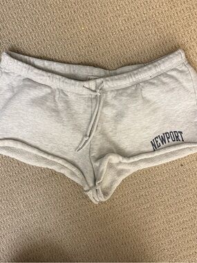 Brandy Melville Light Gray Fleece Athletic Shorts